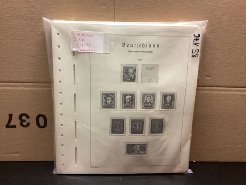 Leuchtturm Bund 1949-76 Vordrucke gebraucht alte Beschriftung