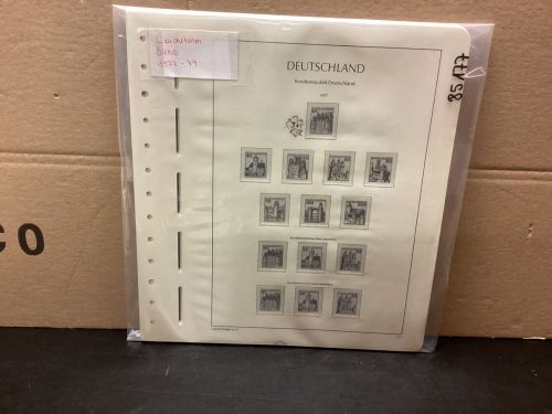 Leuchtturm BUND 1977-79 Vordrucke mit Klemmtaschen gebraucht