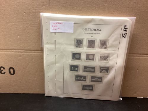 Leuchtturm Bund 1970-79 Vordrucke mit Klemmtaschen gebraucht