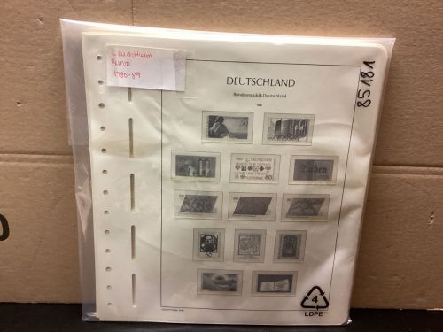 Leuchtturm Bund 1980-89 Vordrucke mit Klemmtaschen gebraucht