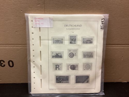 Leuchtturm Bund 1990-94 Vordrucke mit Klemmtaschen gebraucht