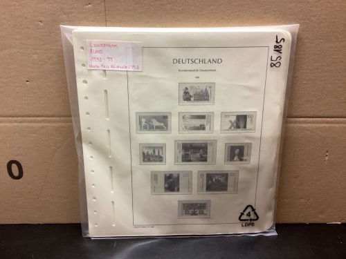 Leuchtturm Bund 1995-99 Vordrucke mit Klemmtaschen gebraucht  LESEN