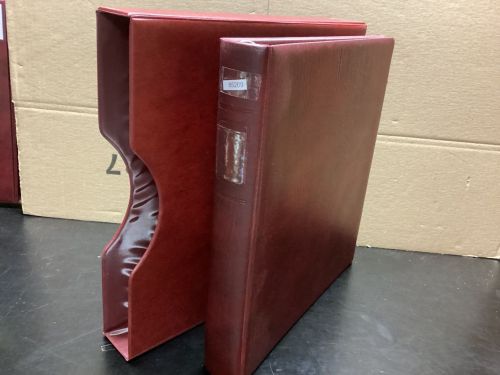 Lindner Ringbinder + Kassette  gebraucht leer rot