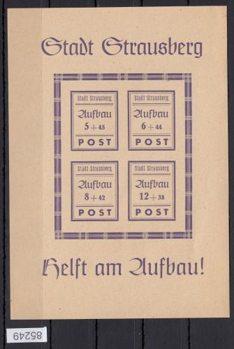 Strausberg, Mich.-Nr.: Block 1 II **    Type II