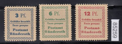 Ründeroth, Mich.-Nr.: 1-3 A *