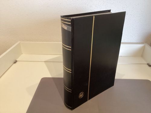 Briefmarkenalbum Einsteckalben DIN A4 60 Seiten schwarz   gebraucht
