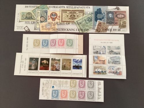 Finnland Markenheftchen 1985-87 MH 15-19 postfrisch