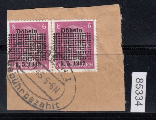 Döbeln, Mich.-Nr.: 1b gestempelt