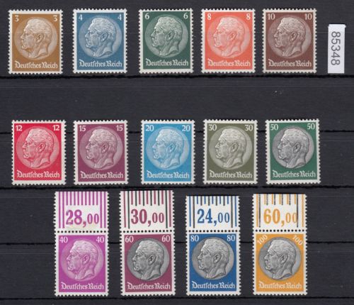 DR 1933, Mich.-Nr.: 482-495 **