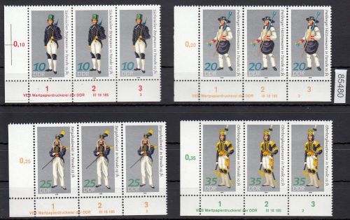 DDR 1978, Mich.-Nr.: 2318-2321 ** DV  FNr.   Eckrand  Druckvermerk