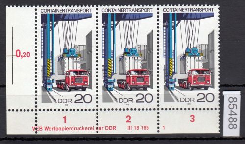 DDR 1978, Mich.-Nr.: 2327 ** DV  FNr. 1  Eckrand  Druckvermerk