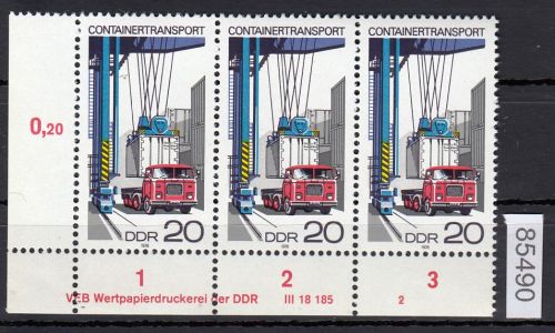 DDR 1978, Mich.-Nr.: 2327 ** DV  FNr. 2  Eckrand  Druckvermerk