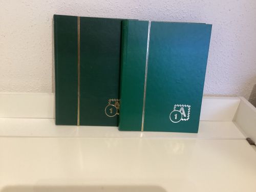 Briefmarkenalbum Einsteckalben  2 StückDIN A4 a 32 Seiten weiß gebraucht