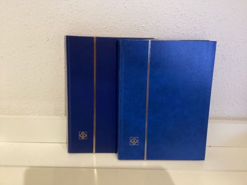 Briefmarkenalbum Einsteckalben  2 StückDIN A4 a 32 Seiten weiß gebraucht