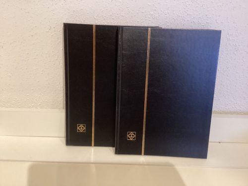 Briefmarkenalbum Einsteckalben  2 StückDIN A4 a 32 Seiten weiß gebraucht