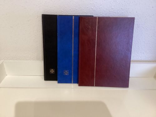 Briefmarkenalbum Einsteckalben  3 Stück DIN  A4 a 16 Seiten weiß gebraucht