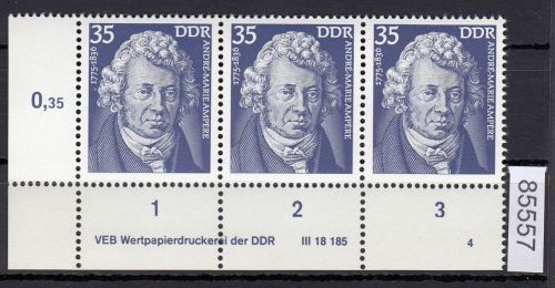 DDR 1975, Mich.-Nr.: 2029  ** DV FN 4   Eckrand  Druckvermerk