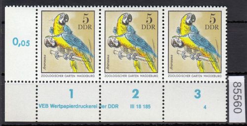 DDR 1975, Mich.-Nr.: 2030  ** DV FNr. 4   Eckrand  Druckvermerk