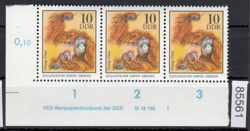 DDR 1975, Mich.-Nr.: 2031  ** DV FNr. 1   Eckrand  Druckvermerk