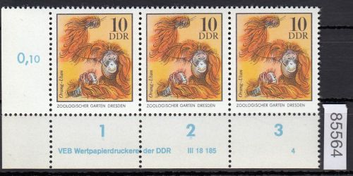 DDR 1975, Mich.-Nr.: 2031  ** DV FNr. 4   Eckrand  Druckvermerk
