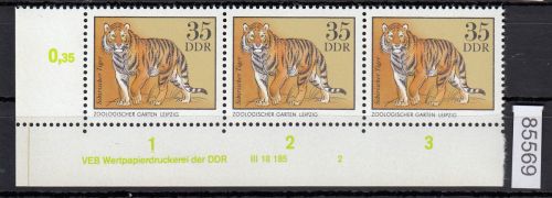 DDR 1975, Mich.-Nr.: 2036  ** DV FNr. 2   Eckrand  Druckvermerk