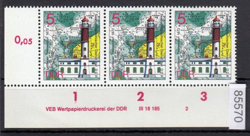 DDR 1975, Mich.-Nr.: 2045  ** DV FNr.  2   Eckrand  Druckvermerk