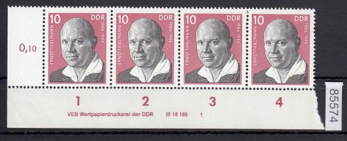 DDR 1976, Mich.-Nr.: 2107  ** DV FNr. 1   Eckrand  Druckvermerk