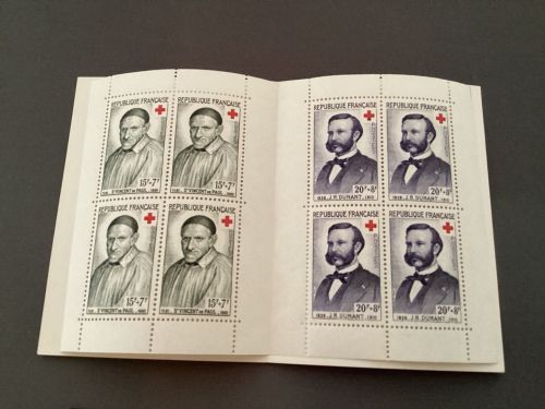 Frankreich 1958 : Mi.-Nr.: 1224+25 **  MH  Rotes Kreuz