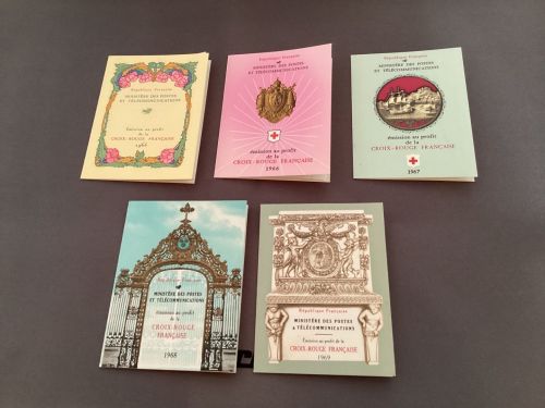 Frankreich 1965-69 **MH  5 Stück komplett  Rotes Kreuz