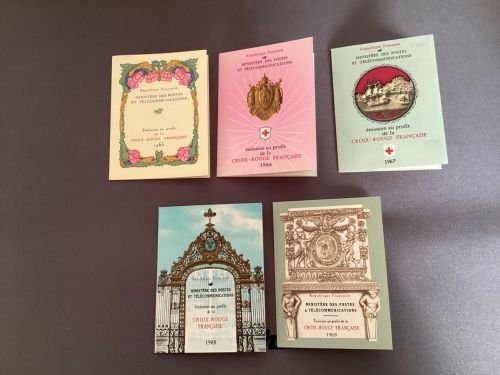 Frankreich 1965-69 **MH  5 Stück komplett  Rotes Kreuz
