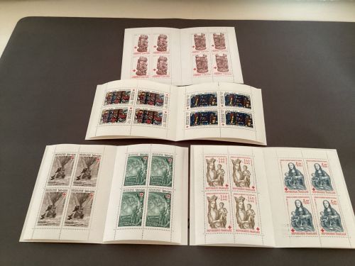 Frankreich 1980-83 ** MH  4 Stück komplett  Rotes Kreuz