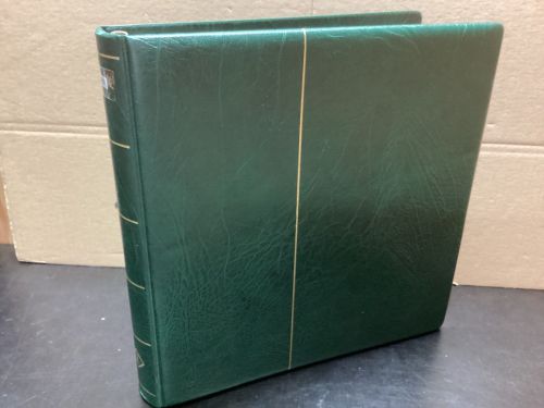 Leuchtturm Ringbinder ( 13 Ringe ) grün wattiert gebraucht