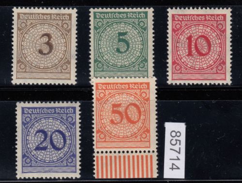 DR 1923, Mich.-Nr.: 338-43 ** Walze