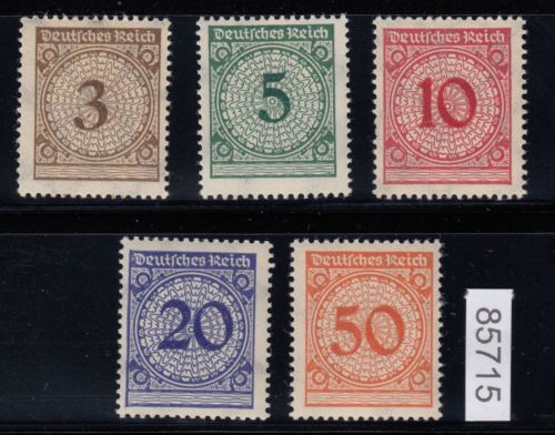 DR 1923, Mich.-Nr.: 338-43 ** Walze