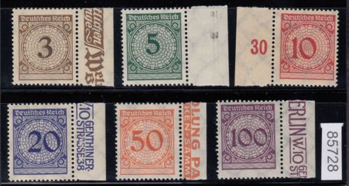 DR 1923, Mich.-Nr.: 338-43 **