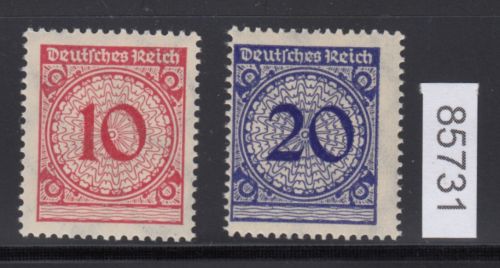 DR 1923, Mich.-Nr.: 340+41 **  HT  "Sprung"