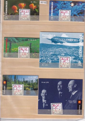 Markenheftchen Norwegen  ** 27-32