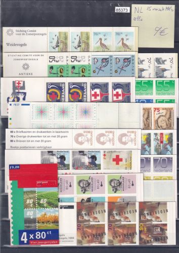 Markenheftchen Niederlande 15 versch. MH **