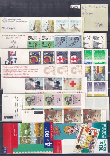 Markenheftchen Niederlande 14 versch. MH **