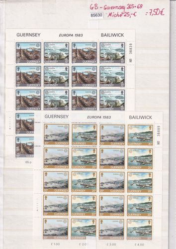 GB-Guernsey, Mich.-Nr.: 265-68 ** Kleinbogen