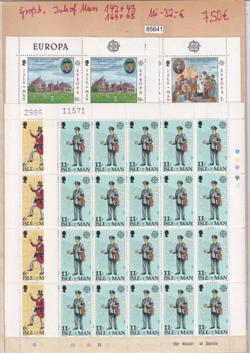 GB-Isle of Man, Mich.-Nr.: 142+143, 164+65 ** Kleinbogen