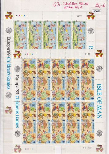 GB-Isle of Man 1989, Mich.-Nr.: 404+07 ** Kleinbogen