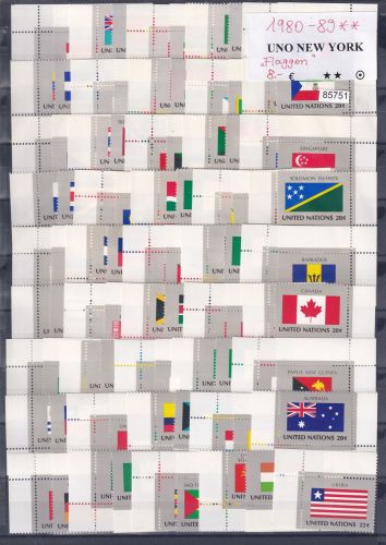 UNO New York 1980-89 ** Flaggen
