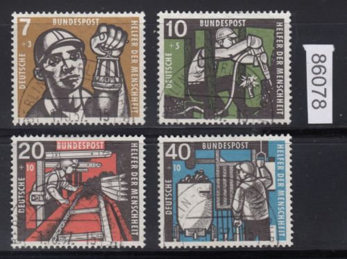 Bund 1957, Mich.-Nr.: 270-73 LUXUS Ersttag gestempelt  Berlin-Charlottenburg