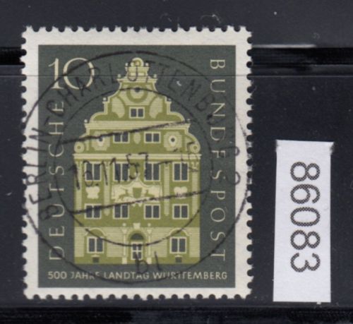 Bund 1957, Mich.-Nr.: 279 LUXUS gestempelt Ersttag+gummi   Berlin-Charlottenburg