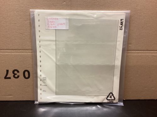 Lindner-T Blanco Blätter  802304  15 Stück  gebraucht