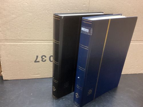 Einsteckalben  Briefmarkenalben 2 Stück a 48 Seiten  weiß  gebraucht  LESEN