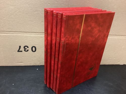 Briefmarkenalbum  5 Stück  a 16 Seiten A4 Einsteckalben Seiten schwarz   gebraucht