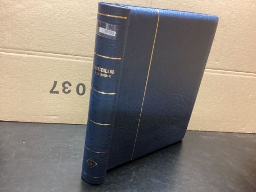 Leuchtturm Klemmbinder wattiert gebraucht Leer blau