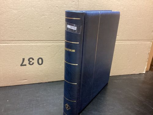 Leuchtturm Klemmbinder Aufschrift Altdeutschland  wattiert gebraucht Leer blau